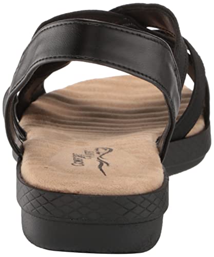 Easy Street Women's Janice Wedge Sandal, Black Gore, 9 #TOP2