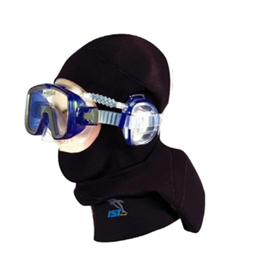 IST 5mm Pro Ear Scuba Diving Hood Specifically Designed for use with IST Pro Ear Dive Mask (X-Large)