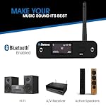 B2 aptX HD, LDAC Hi-Fi Bluetooth 5.1 Audio Receiver,Bluetooth Adapter with ESS DAC, Analog Stereo RCA Output, Enhanced Working Range,OLED Display, Digital Coaxial & Optical Outputs - Image 4