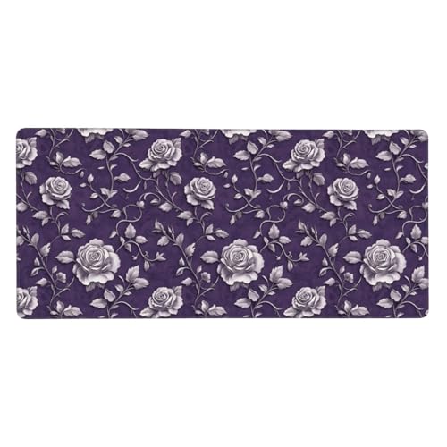 Tapis de souris pour ordinateur portable et clavier de PC à bords cousus