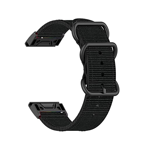Bracelet Garmin Fenix 6 tressé et respirant en nylon avec boucle de fermeture