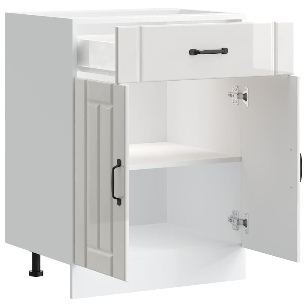 vidaXL Mueble bajo de Cocina Lucca Blanca de Alto Brillo