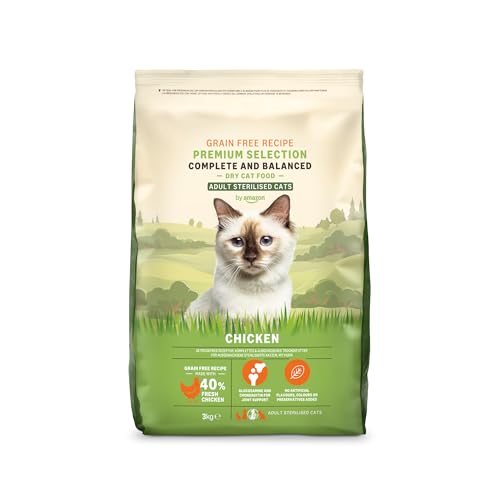 Amazon-Marke: Lifelong - Katzenfutter für ausgewachsene Katzen, Fein zubereitetes Trockenfutter mit frischem Huhn, Getreidefreie Rezeptur, 3 kg (1er-Pack) Amazon-Marke: Lifelong - Katzenfutter für ausgewachsene Katzen, Fein zubereitetes Trockenfutter mit frischem Huhn, Getreidefreie Rezeptur, 3 kg (1er-Pack)