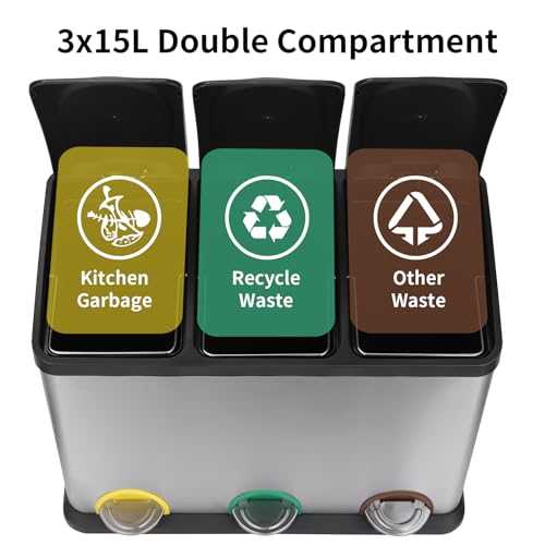 Fino a 54% su Pattumiera ecologica WellHome con 3 scomparti WellHome