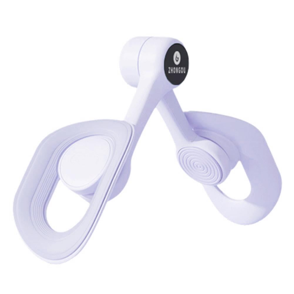 Thigh Trainer, Hip & Inner Thigh Exercise Equipment, Pelvic Floor Muscle Trainer, Automatic Counting, 360 Degree Rotation, Thigh Exercise Equipment for Home (No count blue, 11.81*11.81inch)