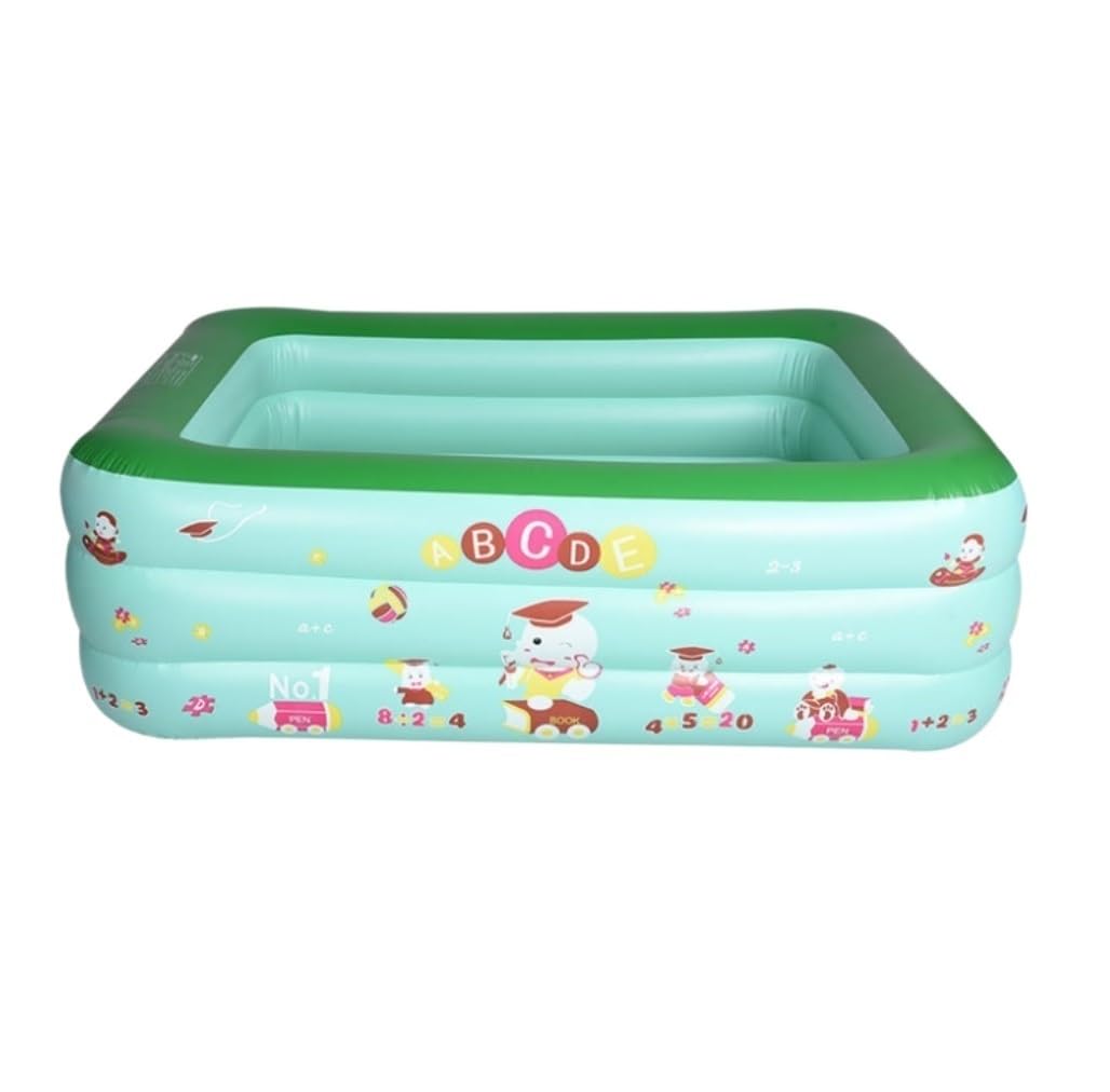 TOTIKI Paddling Pool Inflatable Hot Tubs Swimming Pool Home Garden Travel Portable Pools Garden(Grün,130 * 85 * 50cm)