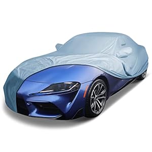 iCarCover Custom Car Cover for 2020-2023 Toyota GR Supra Waterproof All Weather Rain Snow UV Sun Protector Full Exterior Indoor Outdoor Car Cover