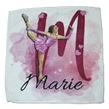 Kufentuch, Trockentuch Schlittschuh Kufen pink personalisiert 88% Polyester, 12% Polyamid (A)