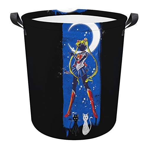 Inked Moon Sailor Moon Foldable laundry baskets Oxford cloth waterproof storage boxes gift baskets household finishing supplies with handles