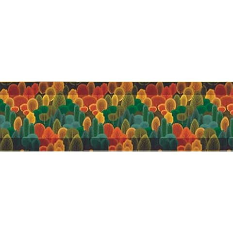 PERLARARA - Alfombra de cocina antideslizante lavable, 52 x 280 cm, Fantasía Selva 334 Cover