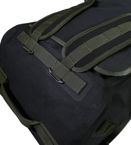 Image of Muddy Outdoors DV8 70L Waterproof Duffle Bag - Black /Peat Moss with Welded IPX6 Water-Resistant PU Construction