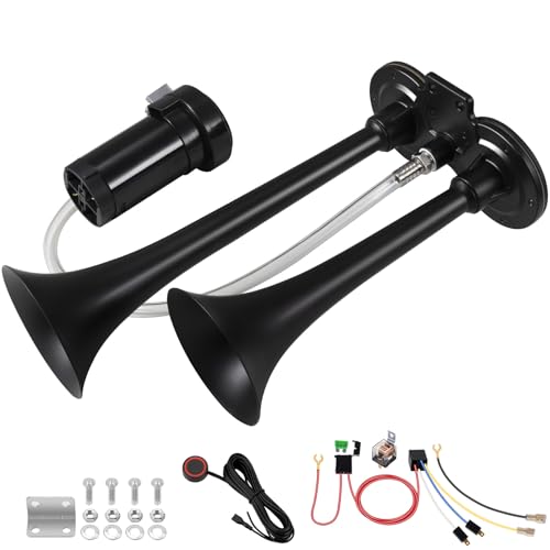 Train horn for 12V trucks with compressor, 150dB