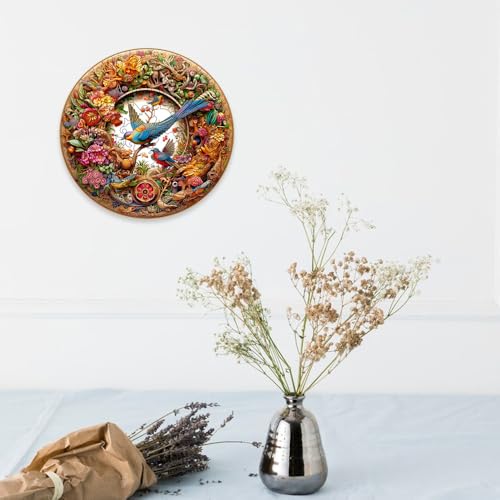 CENPEK Wooden Jigsaw Puzzles, Wise Bird Wooden Puzzles for Adults Unique Shaped Animal Wood Puzzles, Wooden Animal Puzzles for Adults - Image 3
