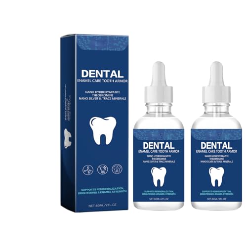 Transparent Enamel Strengthening Formula Drops with hydroxylation Daily Oral Care Solution for Cavity Defense 2packs-4fl oz