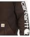 CarharttmensLoose Fit Midweight Logo Sleeve Graphic SweatshirtDark BrownX-Large Tall