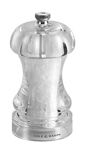 Cole & Mason Precision Capstan 145 Acrylic Salt Mill, Transparent