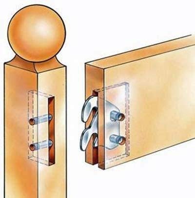 Universal Wood Bed Rail Hook Plates For Beds Frame Bracket Headboard And Footboard,Replacement Wooden Bed Parts Bed Rail Fitting Bracket Set Of 4 #TOP2