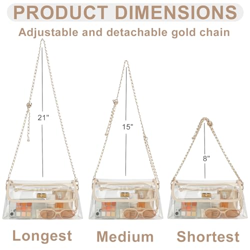 NEOREAL Clear Bag for Stadium Approved Crossbody Purse Shoulder Bags for Women Girls Concerts Sports Events4