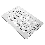 Points en relief pour un apprentissage facilité : ce produit comporte des points en relief pour les chiffres et la ponctuation, facilitant ainsi l’apprentissage du braille pour les débutants. il est particulièrement adapté aux personnes malvoyantes et aux enfants aveugles. pour l’apprentissage du braille