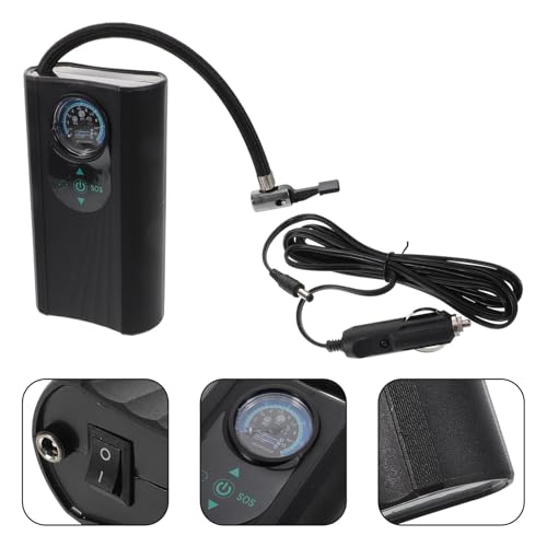 Inflador de neumáticos portátil Uonlytech con medidor presión ABS 7