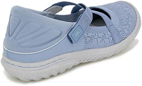 JBU by Jambu Women's Camila Mary Jane Flat, LT Denim Shimmer, 10 | Image 3