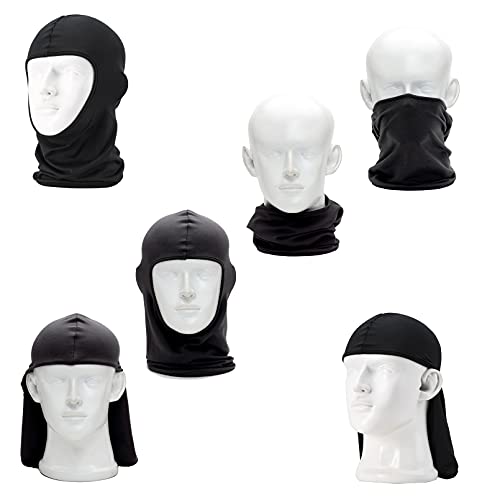 Pack Of 2 Bandana Face Hat For Outdoor Airsoft Motorcycle Ski Mask Winter Sun Balaclava Black Tactical Hood Helmet Face Cover For Outdoor Sports Windproof Dustproof (Light Blue) #TOP4