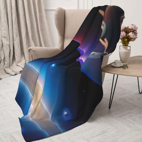 Couverture Cosmic Saturn 203x152 cm pour lit et canapé