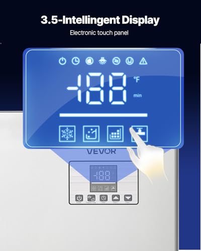 Image of VEVOR Commercial Ice Maker Machine, 550LBS /24H Ice-Making Machine with 300LBS Stainless Steel Storage Bin, Auto Self-Cleaning Ice Maker with Touchscreen for Bar Cafe Restaurant Business Commercial