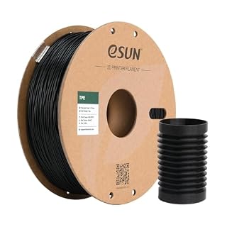 eSUN Flexible TPE 3Dプリンターフィラメント TPE 83A 1.75mm径 寸法精度+/-0.05mm、3Dプリンター用FLEX弾性樹脂フィラメント素材 柔軟性も耐久性も優れる 正味量1KG (2.2LBS) スプール造形材料 (黒)