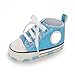 GYQWJPC Chaussures de bébé Baby Girl Garçon Brillant Toile Chaussures Nouveau-né Premier Premier Walker Toddler First Walker Berceau antidérapant des Chaussures (Color : Blue, Size : 13cm (5.12 in))