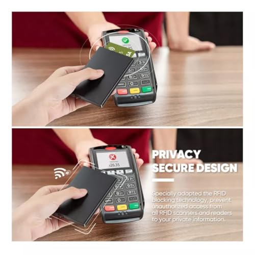 Image of FELSTAR RFID Blocking Aluminum Pop up Smart 7-8 Credit /Debit ATM Card Holder Wallet for Men and Women