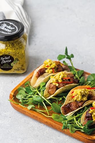 Image of Perfect Choice Variety Pack with Delicious Artichoke Bruschetta, Green Asparagus Bruschetta & Caramelized Onion - Ready-to-eat Spread Ideal for Burgers, Sandwiches, Meats And More - Pack of 3