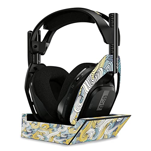 Image of MightySkins Glossy Glitter Skin Compatible with Astro A50 Wireless Headphones + Base Station (Gen 4) - Turbulence | Protective, Durable High-Gloss Glitter Finish | Easy to Apply | Made in The USA