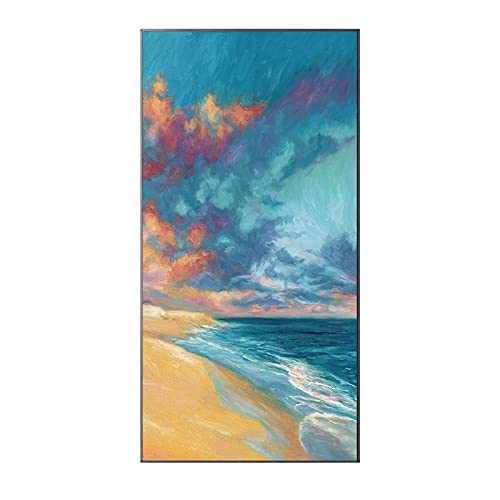 Broderie Point De Croix en diamant plage 80x180cm pour apaiser l'esprit et décorer