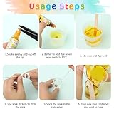 Candle Dye for Making Candles, 16 Colours Liquid Candle Dyes for Soy Wax, Highly Concentrated Oil-Based Wax Dyes - Each 10ml - Image 5