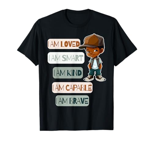 Positive Affirmations for African American Boys T-Shirt