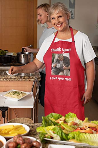 Personalized Aprons For Women & Men - Add Your Logo Design Photo Text - Custom Apron With Pockets #TOP4
