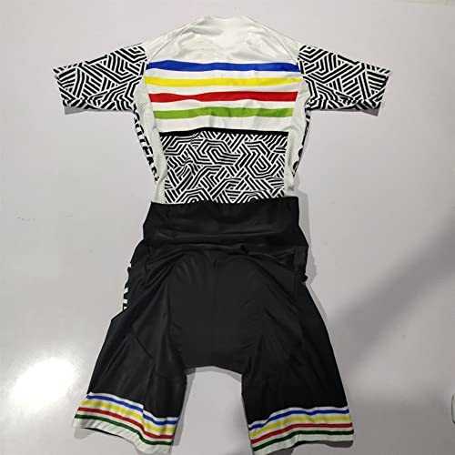 Foto von Radtrikot, Triathlon-Tri-Anzug – Herren-Radsport-Skin-Anzug Triathlon-Speed-Anzug Trisuit Kurzarm-Speed-Anzug – Haut-Anzug (Farbe: 1, Größe: XXXX-Large)