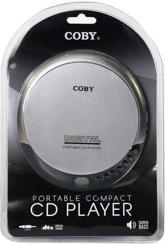 Coby Portable Compact CD Player (Silver)