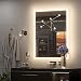Keonjinn 24 x 32 Inch Anti-Fog Horizontal/Vertiacl Dimmable LED Bathroom Vanity Mirror Large Wall Makeup Mirror with Light