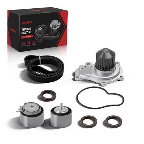 AxleyHub Engine Timing Belt Kit with Water Pump, 2.4L for Chrysler PT Cruiser 03-09, for Sebring 03-06,for Voyager 03,for Dodge Caravan 03-07,for Stratus 03-06,for Jeep Liberty 02-05, Replace OE TCK26