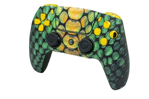 Image of Custom Controllerzz Custom Wireless Controller Compatible with PS5 - Multiple Designs Available (Viper Grid & Gold Chrome)