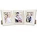 Produktbild PHOTOLINI 3er Set Holz-Bilderrahmen Weiss Lasiert Massivholz Gebürstet 15x20 cm/Holzrahmen/Fotorahmen