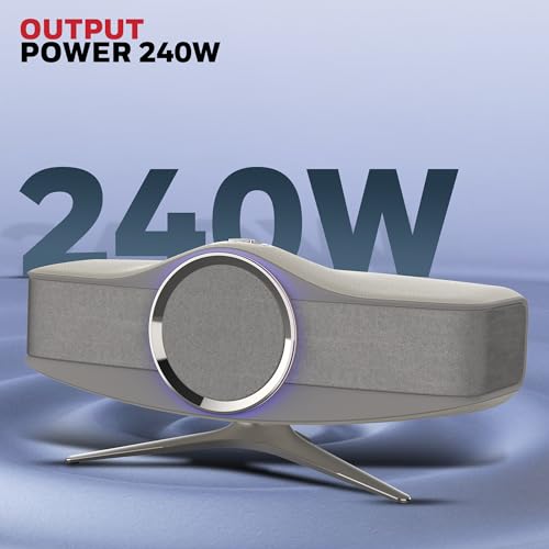 Image of Honeywell Aviator Hi-Fi Speaker, 240W, 1MBPS+ Audio codec, TypeC & Lightning Dongle, Ambient Light, Deep Bass, Bluetooth V5.3-30m, 5 Amplification Channel, 3 Independent Sound Cavities