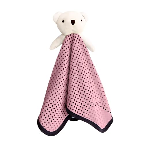 Image of The Safer Baby Lovey | Breathable & Soft Security Blanket | Soft Blanket with Holes for Easy Breathing | Gender Neutral Snuggle Toy | Baby Gift for Newborns | Stuffed Plush Animal - 16x16 Inch (Pink)