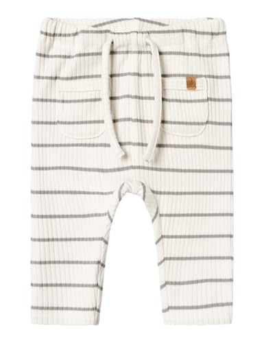 Name IT Baby - Jungen Nbmkail Reg Pant Lil Noos Stoffhose, Coconut Milk, 74 EU