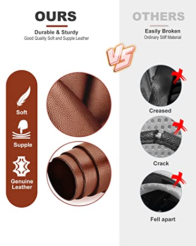 image for SEAVILIA Genuine Leather Purse Strap Replacement Crossbody Adjustable 