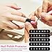 NOLITOY 100 Pcs Nail Protectors, Gel Polish Protector for Fingers Skin Cuticle, Peel Off Barrier for French Nails Tips Stickers Stamp Painting Manicure Supplies Accessories