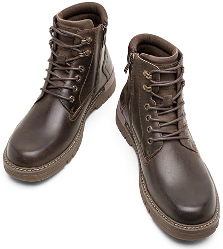 Image of Jousen Mens Boots Fashion Casual Boot Hiking Zipper Chukka Boots for Men