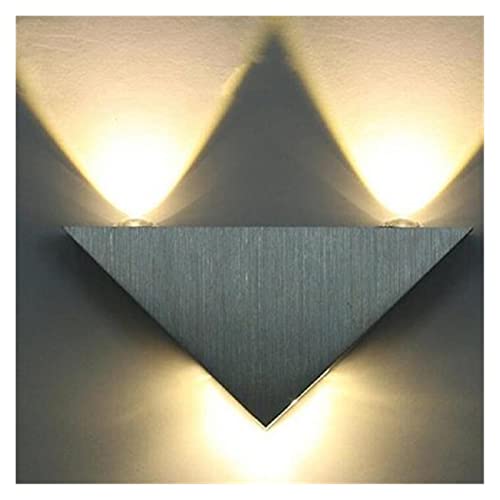 Applique murale LED 3W en aluminium triangle pour chambre et salle de bain